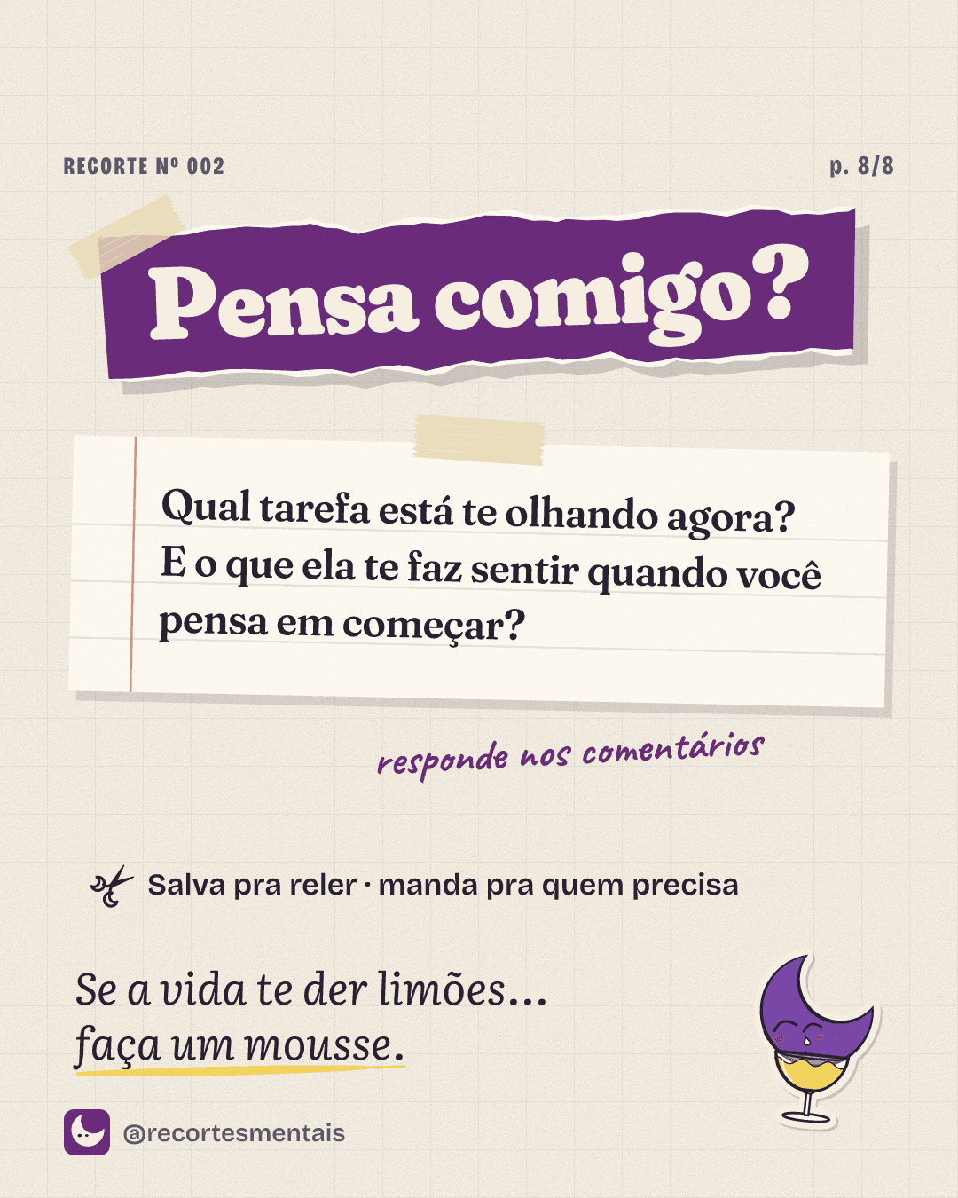 Carrossel · última lâmina