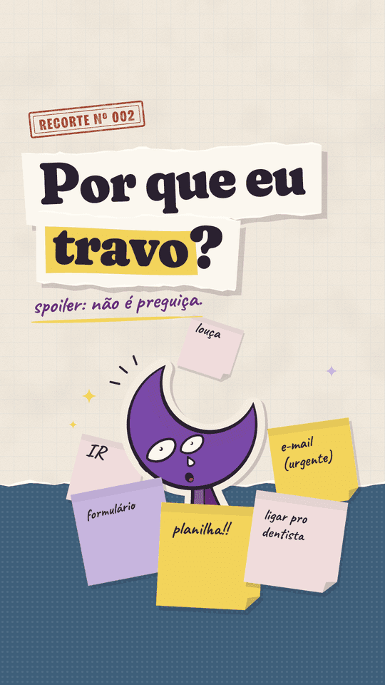 Capa-modelo tira rasgada e post-its para Shorts, Reels e TikTok